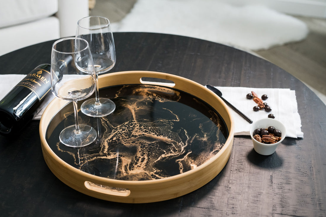 Round Bamboo Tray