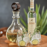Hammered Glass Decanter