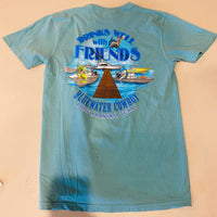 BWC Short Sleeve T-Shirt - Drinks Well with Friends Design