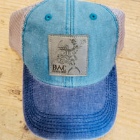 BWC Leather Patch Unstructured Cap