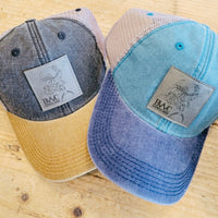 BWC Leather Patch Unstructured Cap