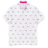 Scales - Men's Golf Polo, Trippy Fish