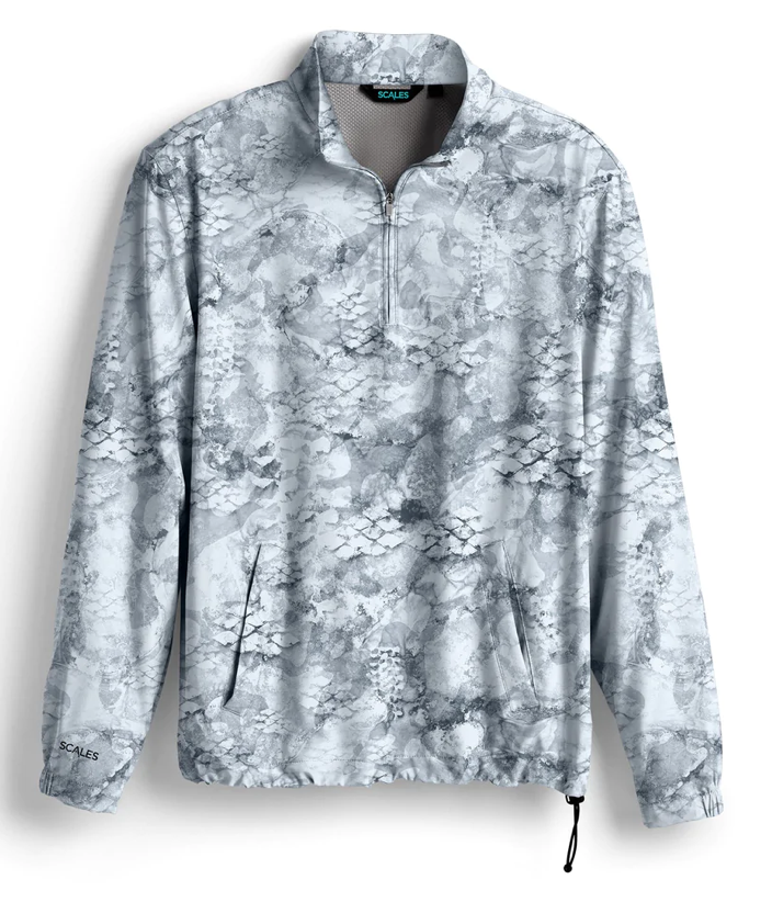 Scales - Men's 1/4 Zip Jacket, Camo