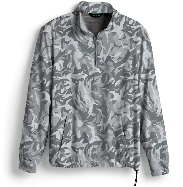 Scales - Men's 1/4 Zip Jacket, Camo