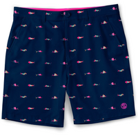 Scales - Men's Printed Walkshorts, Trippy Fish