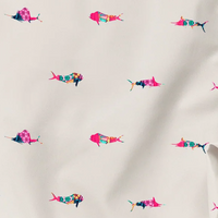 Scales - Men's Printed Walkshorts, Trippy Fish