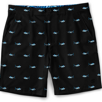 Scales - Men's Printed Walkshorts, Tropical Marlin