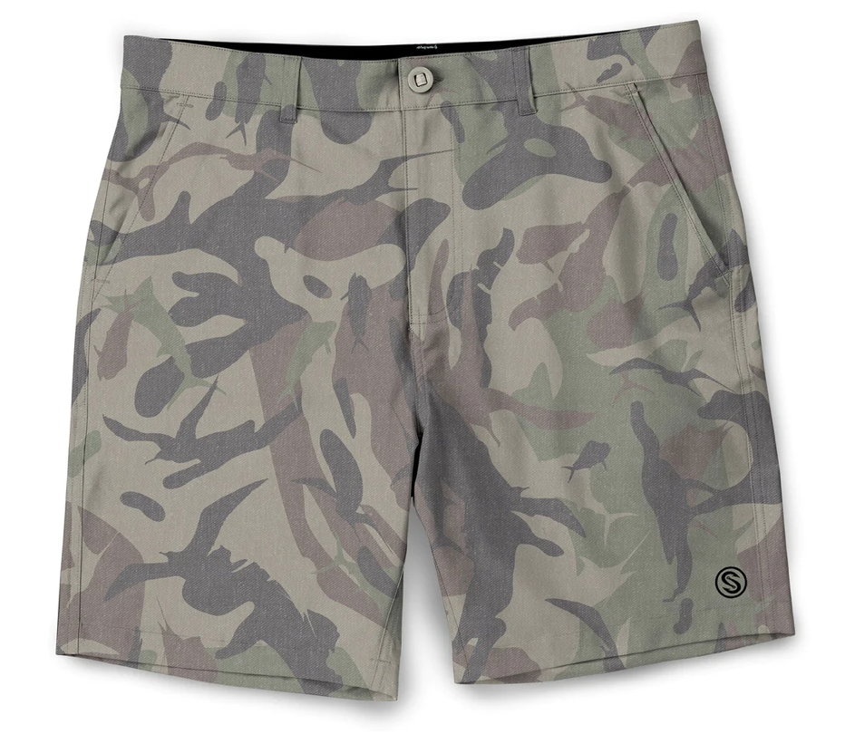 Scales - Men's Printed Walkshorts, Camo