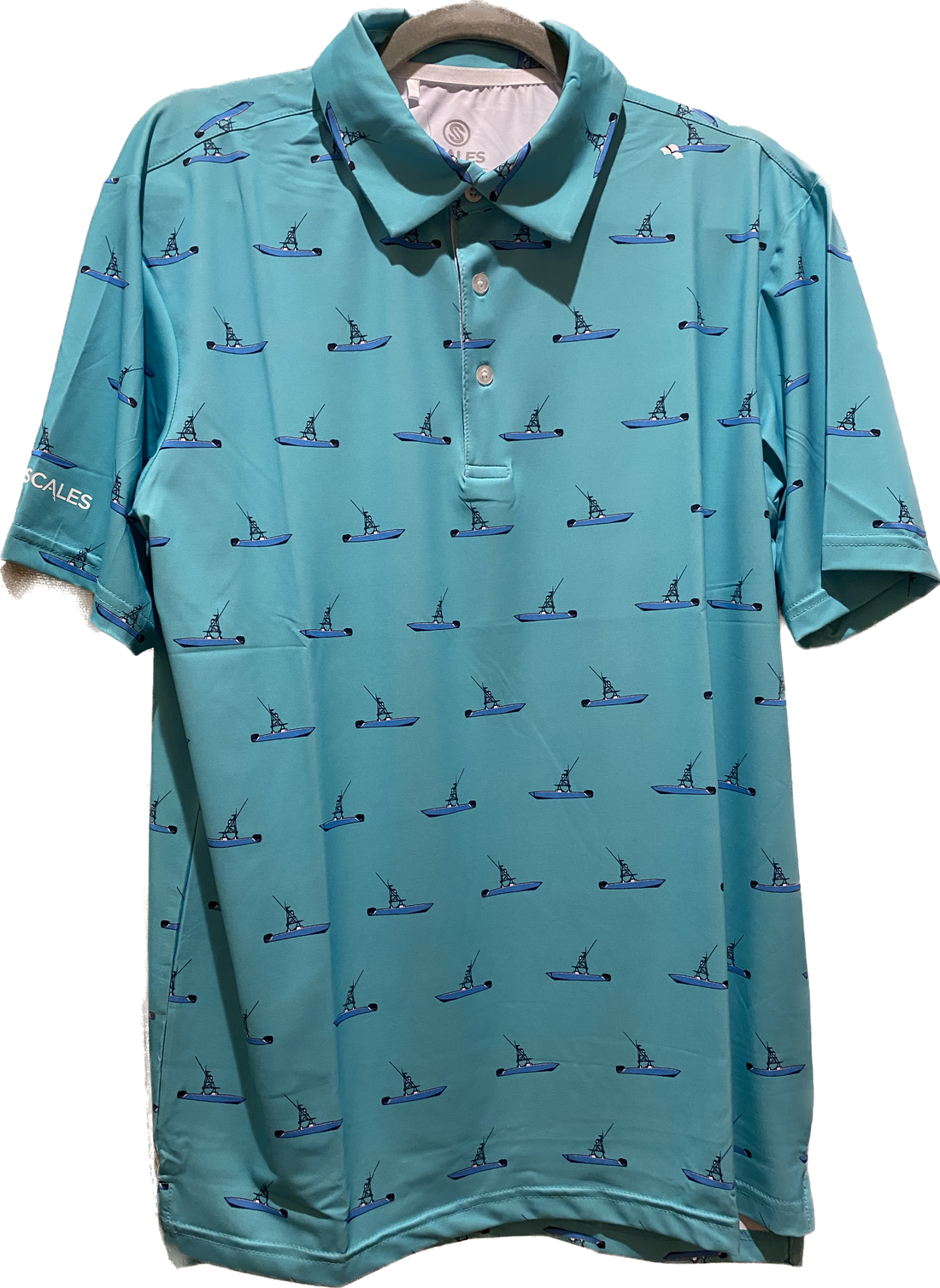Scales - Men's Golf Polo, Center Console