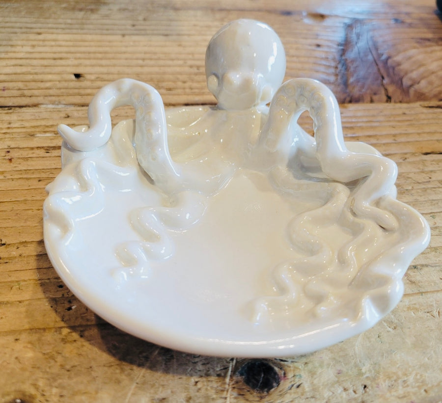 Octopus Stoneware Dish