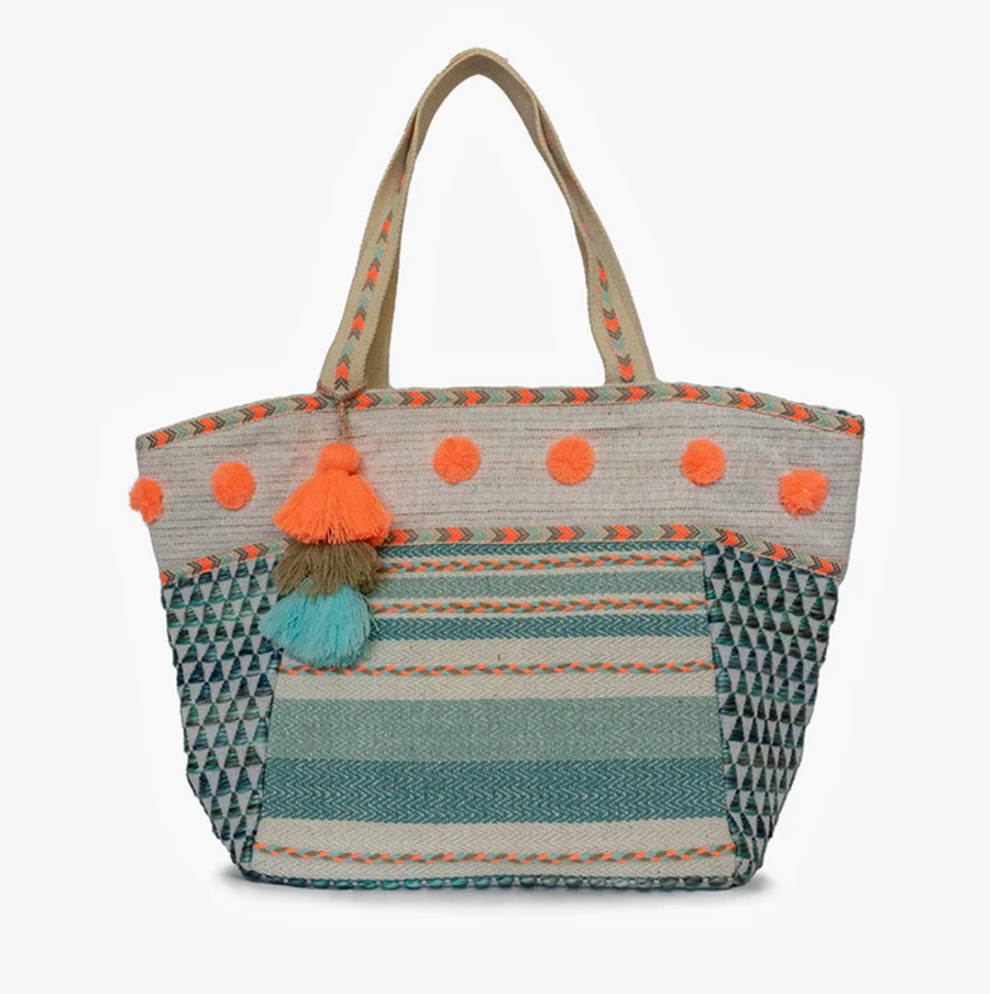 Ocean Patterned Cotton Tote