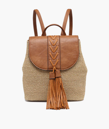 Eleanora Straw Backpack