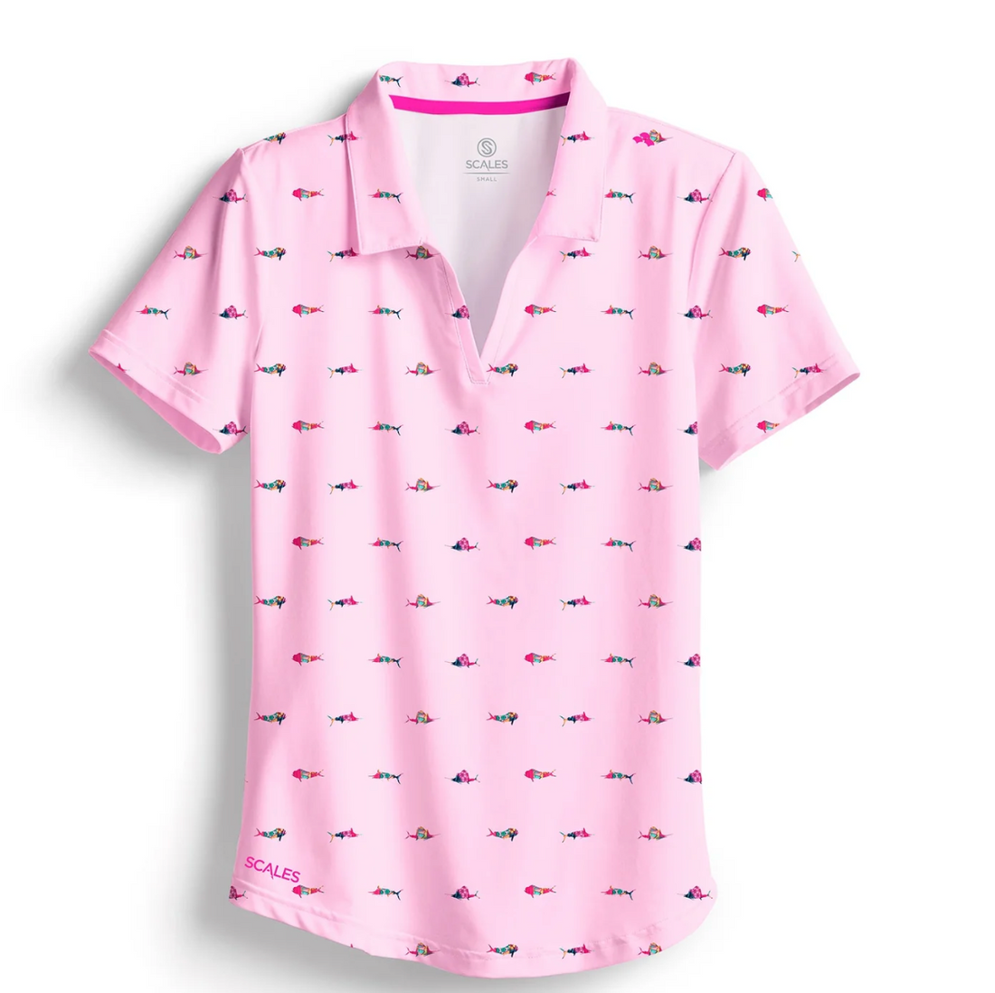 Scales - Women's Polo, Trippy Fish