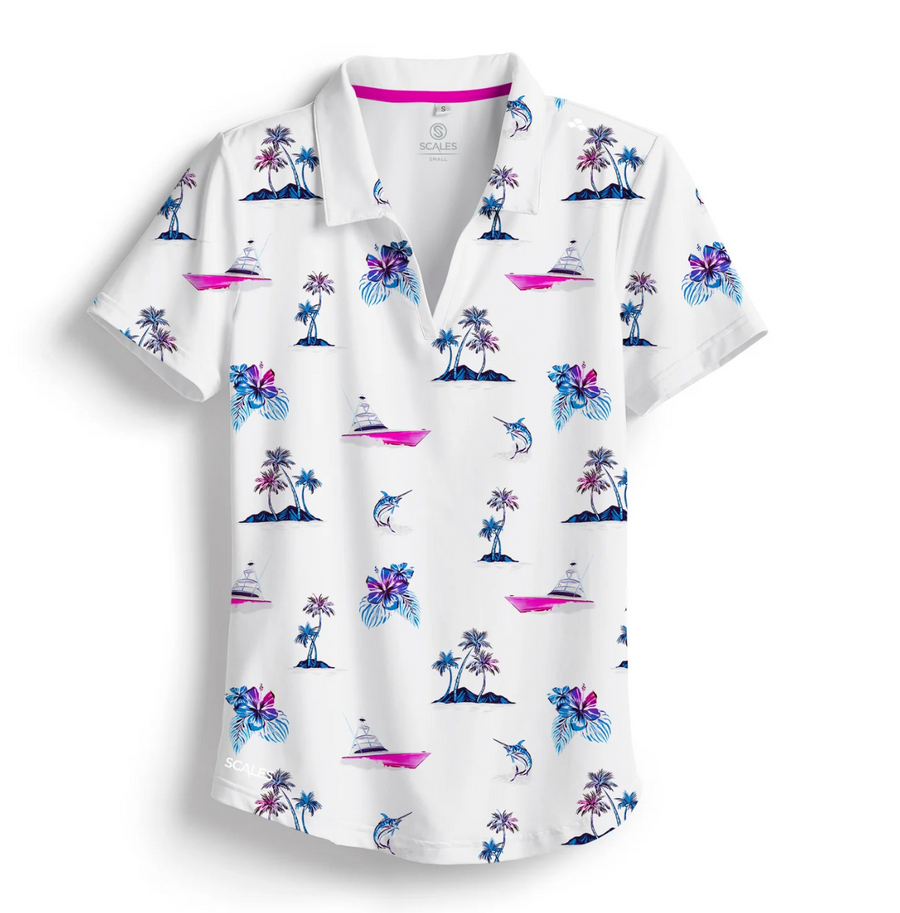 Scales - Women's Polo, Sporty Chic