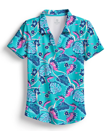 Scales - Women's Polo, Tropic Star