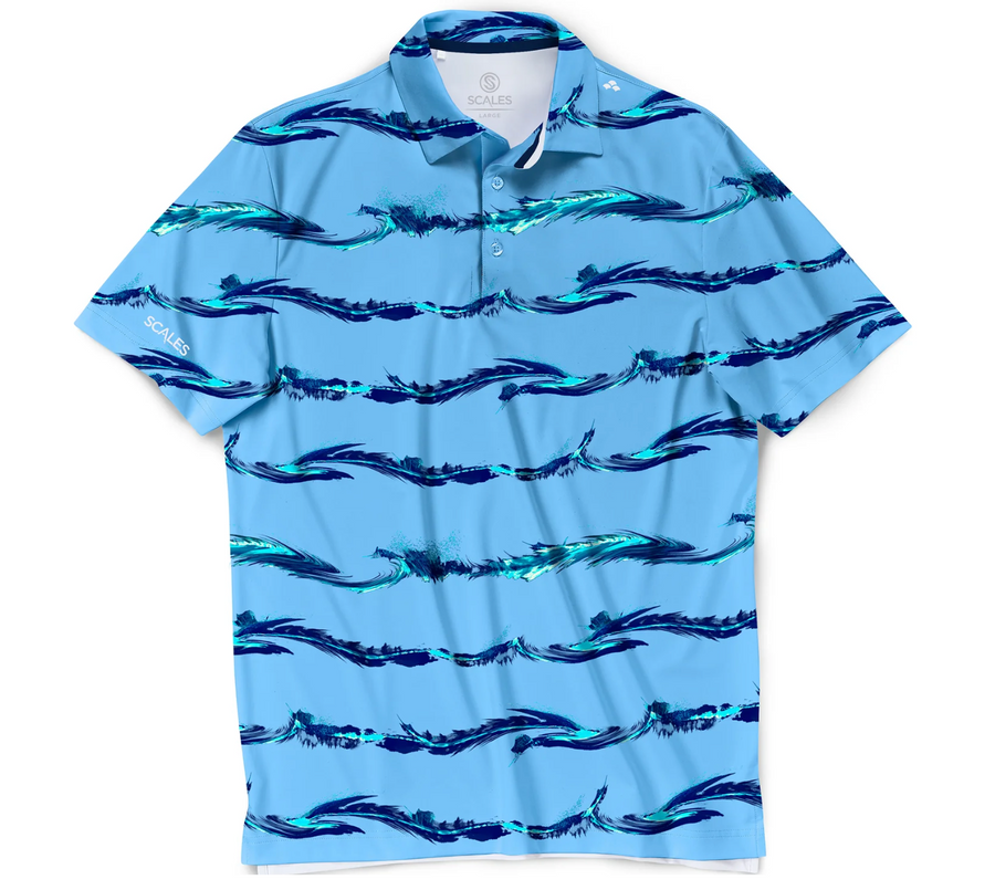 Scales - Men's Golf Polo, Marlin Strike