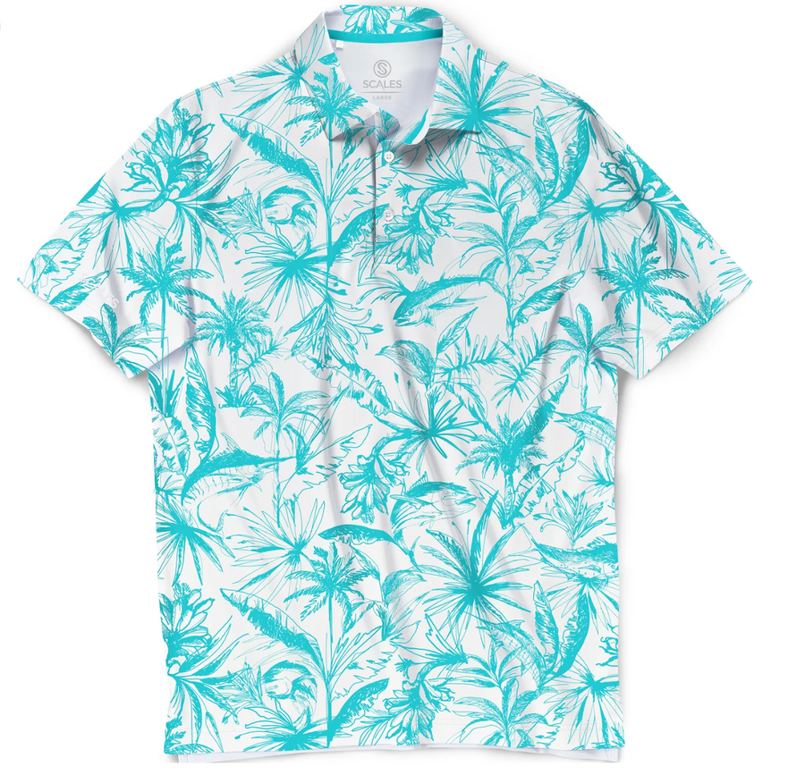 Scales - Men's Golf Polo, Loose Lines