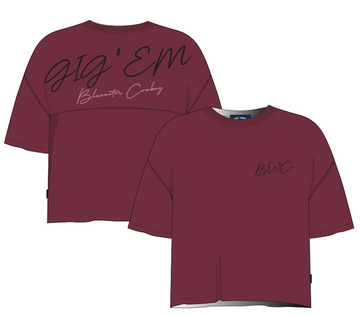 SJ - BWC Gig 'Em Boxy Tee