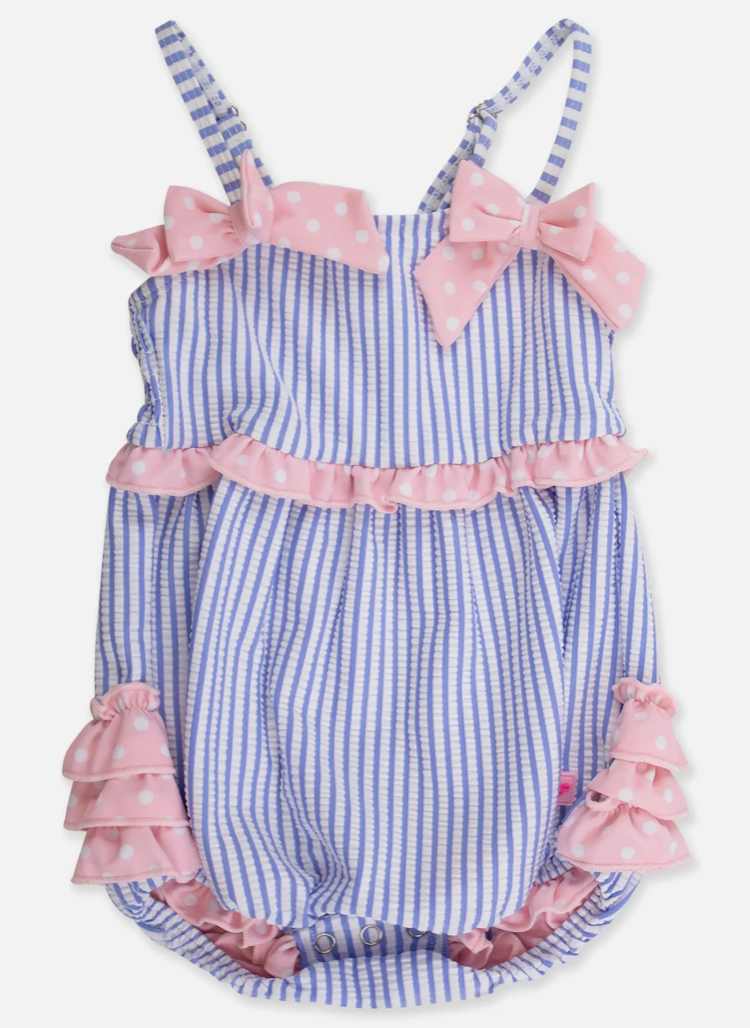 RB - Girls Bubble Romper Swimsuit