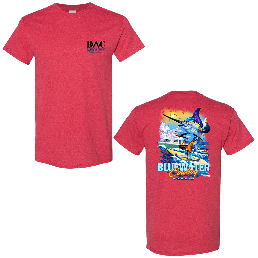 BWC Short-Sleeve T-Shirt - Surfing Design