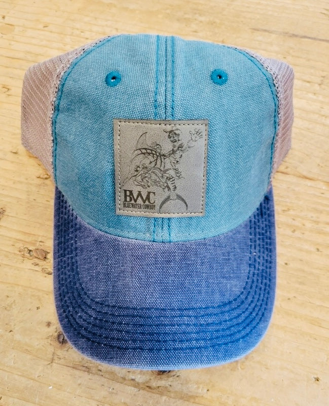 BWC Leather Patch Unstructured Cap