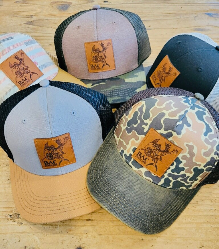 BWC Leather Patch Structured Cap