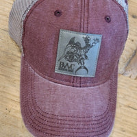 BWC Leather Patch Unstructured Cap